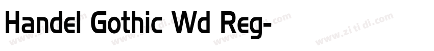 Handel Gothic Wd Reg字体转换